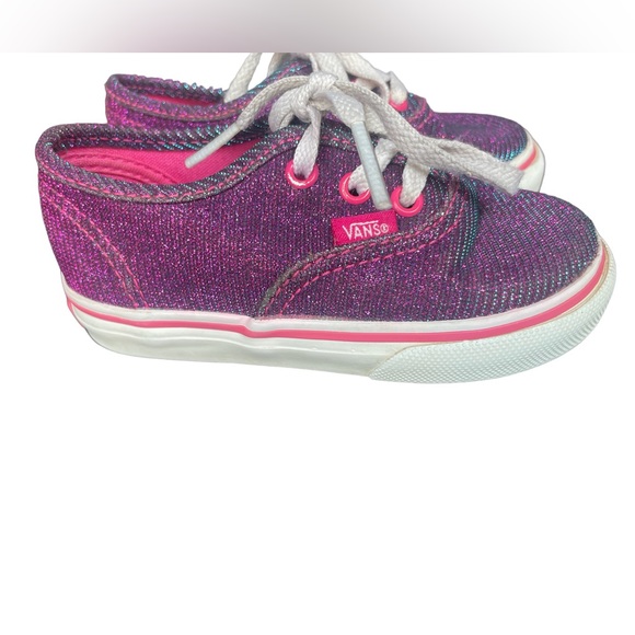 Vans Other - Vans shimmer Magenta shoes size 5.5t